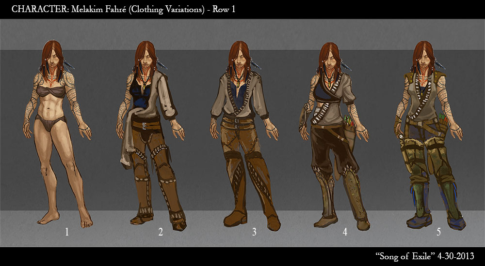 SoE Melakim Clothing Variations