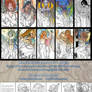 Printable Coloring Book Pack 1: Fantasy Art Angels