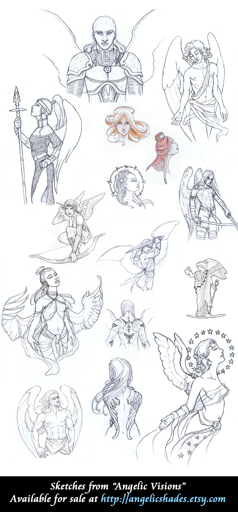 Angelic Visions Sketch Dump