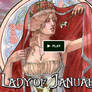 Kickstarter: Art Nouveau Series - Lady of January
