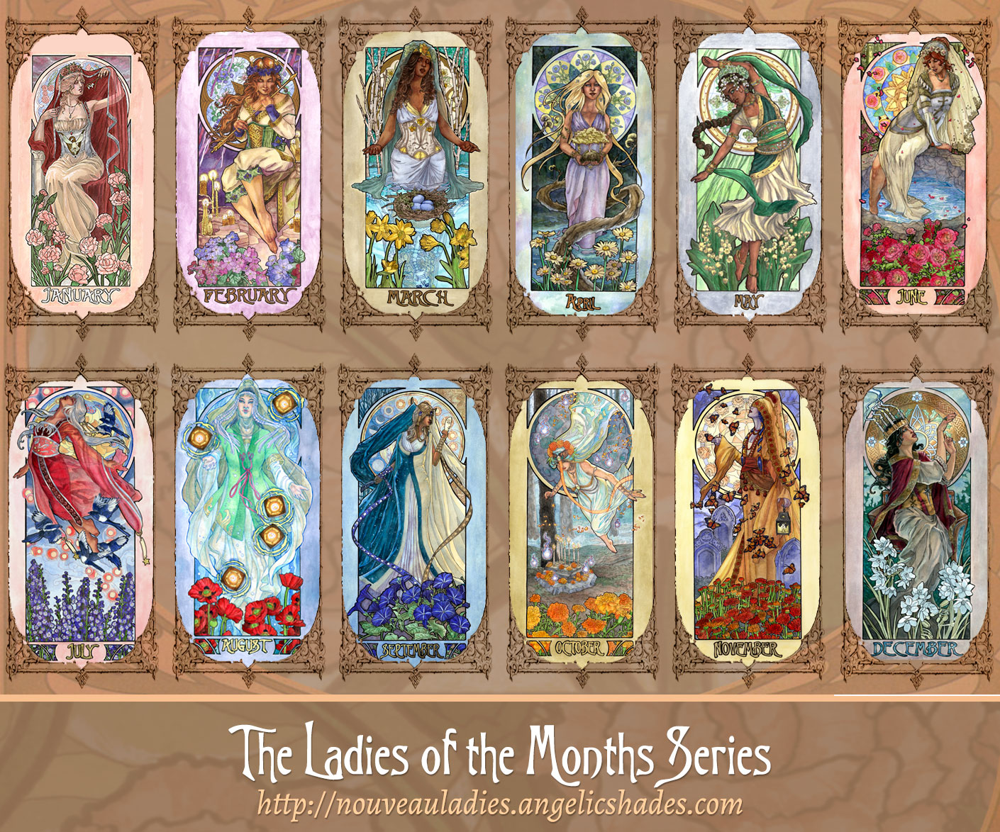 Ladies of the Months Series