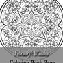 Coloring Book Page for Adults - February's Window