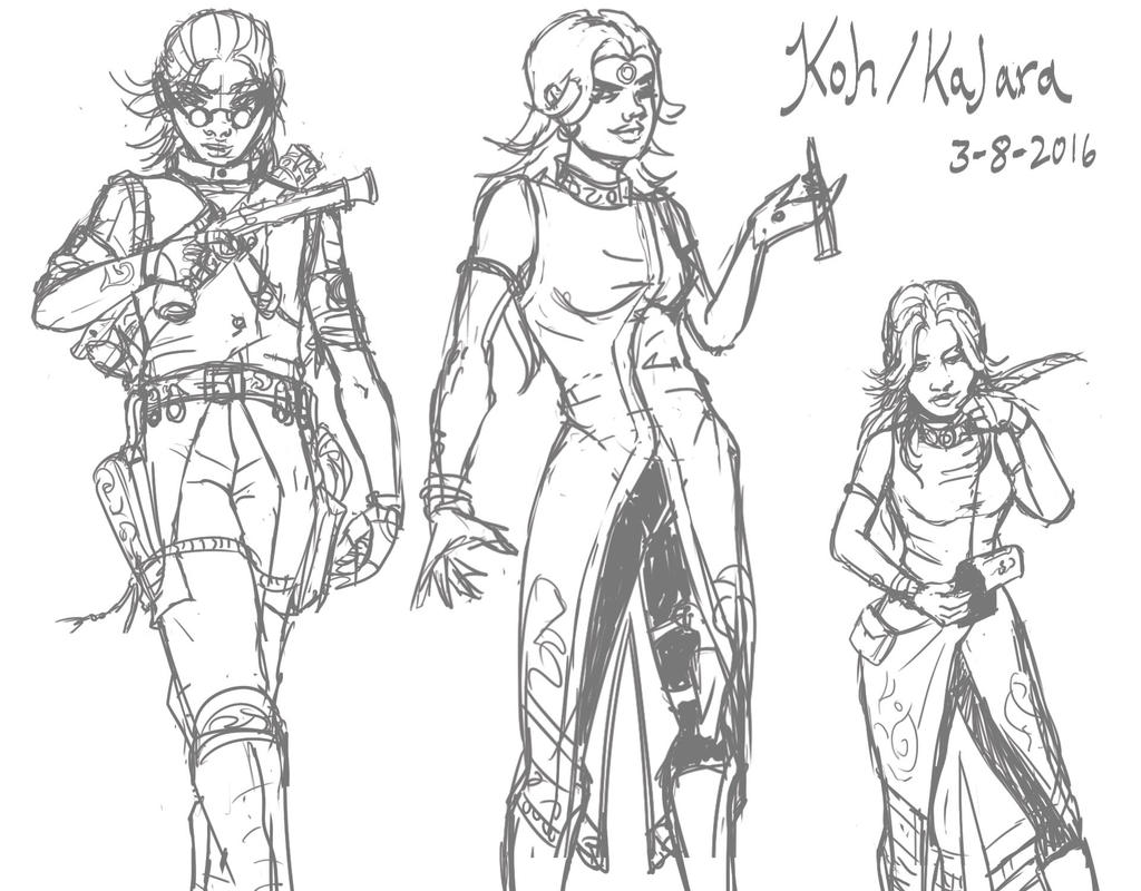 Character Sketches: Koh aka Kalara The Uncrucified