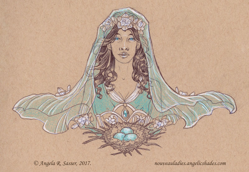 Inktober 2017 - The Lady of Resurrection by AngelaSasser Inktober 2017 - The Lady of Resurrection by AngelaSasser