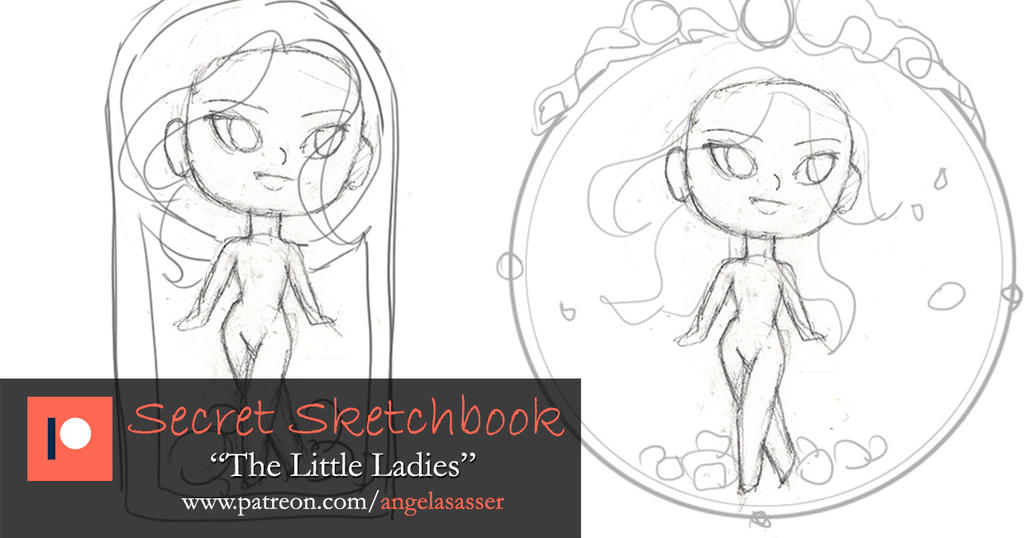 Patreon Secret Sketchbook - The Little Ladies P1 by AngelaSasser