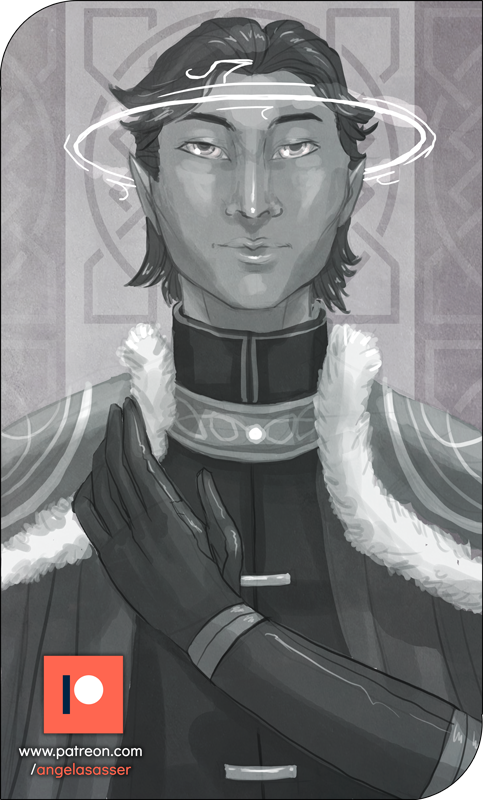 Patreon Sketch - Imperial Prince Mertean by AngelaSasser