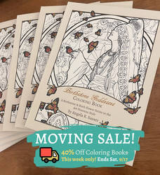 Moving Sale! Birthstone Goddesses Coloring Books