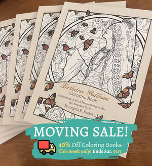 Moving Sale! Birthstone Goddesses Coloring Books