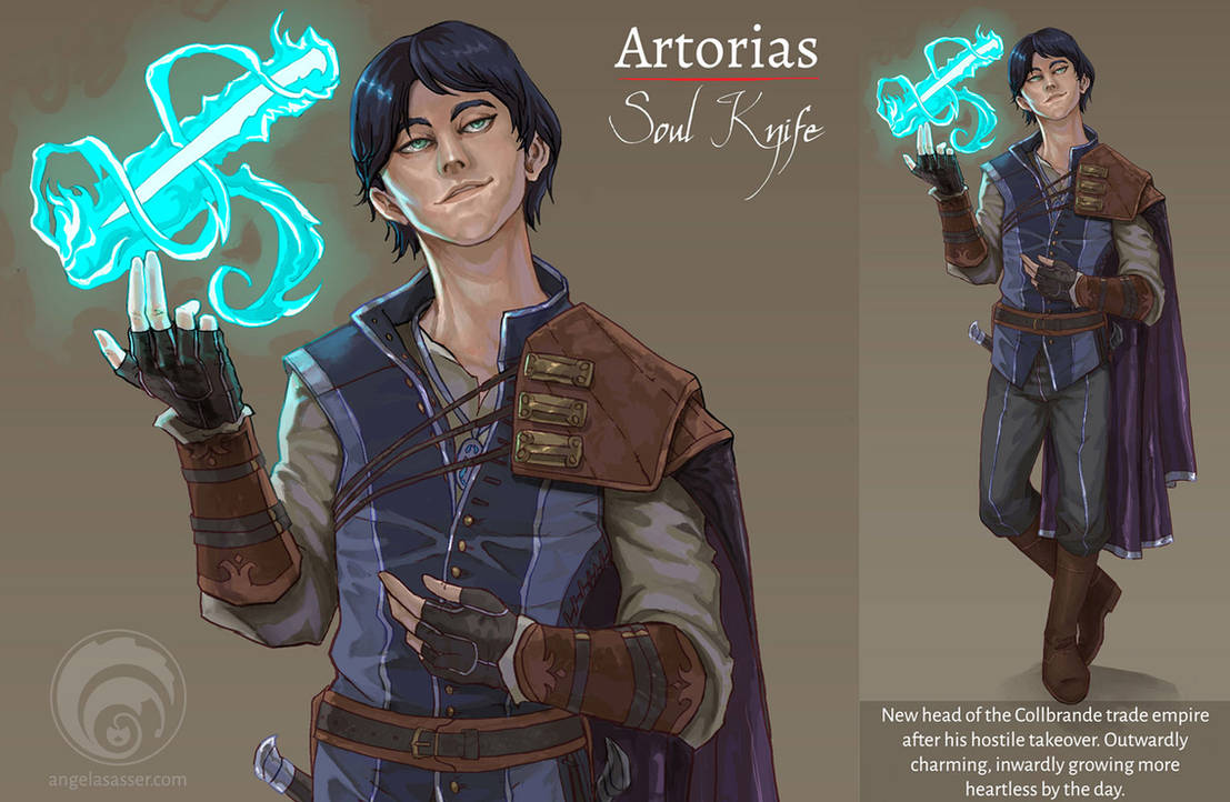 DnD Portrait - Artorias the Soul Knife Rogue
