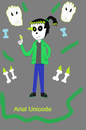 Arial Unicode, the Skeleton by GoldenKranic360 Arial Unicode, the Skeleton by GoldenKranic360