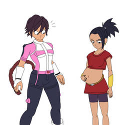 Seria meets a pregnant Kale