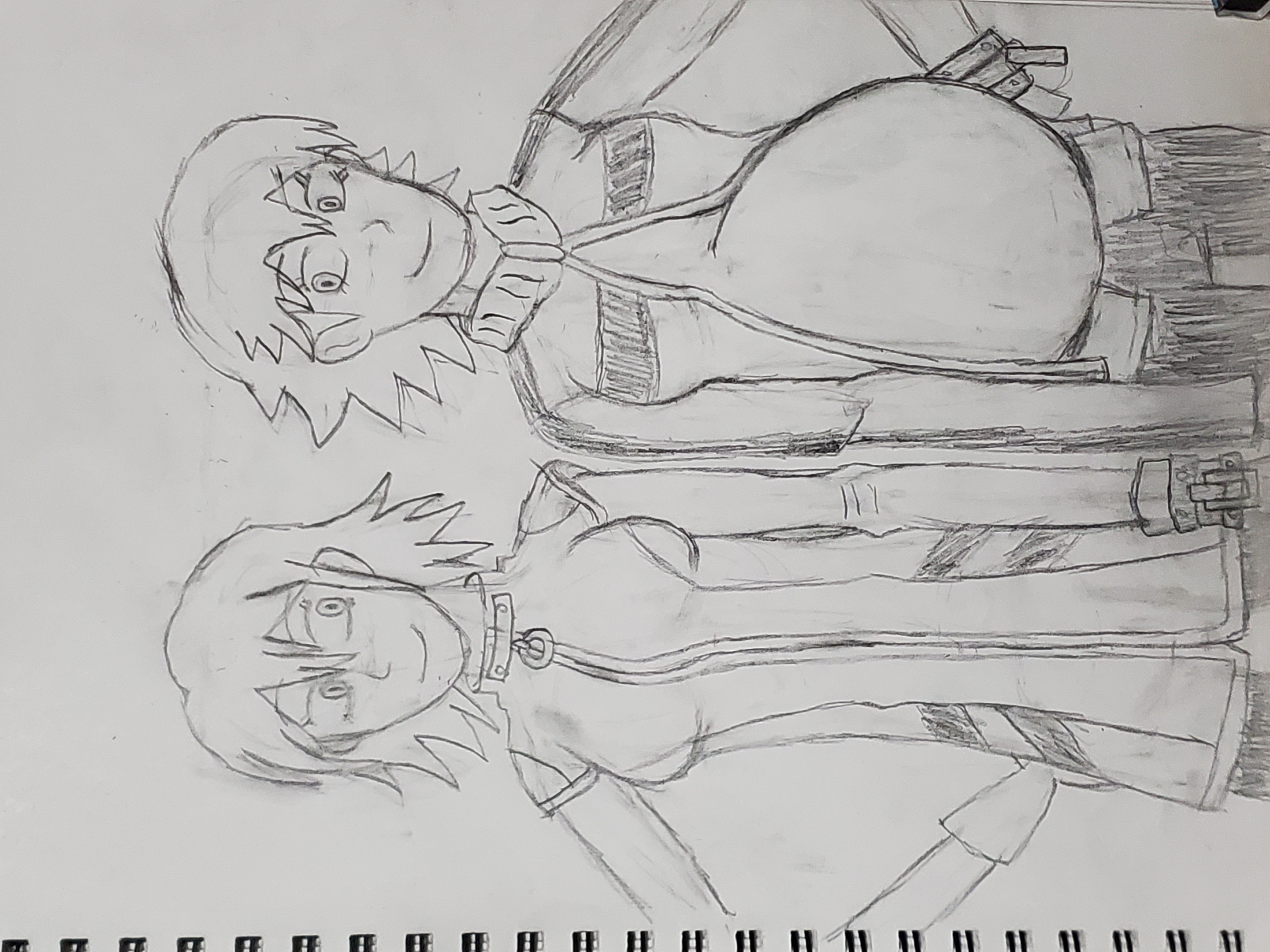 Haruko Haruhara sketches of past and future