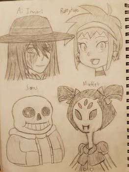 Ai Imari, Rottytops, Sans, and Muffet