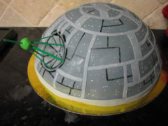 Death Star Carrot Cake - Side View