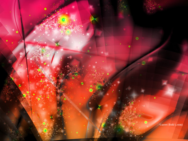 Pink Orange Abstract