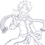 Natsu Lineart -Free to colour!-