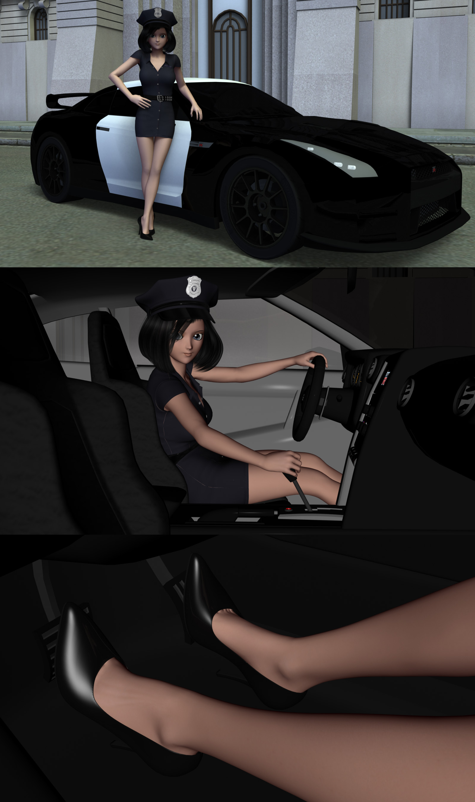 Hotaru's GT-R Police Car