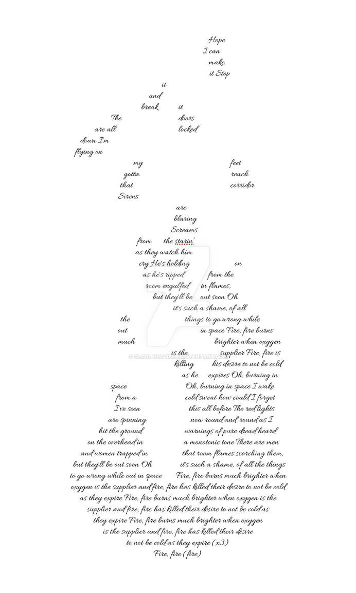 Shape Poem Fire Example Fire Fire Lyrics (in the shape of fire) by Glorianna1896 on DeviantArt