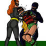 Robin and Catwoman 2 by bondageincomics