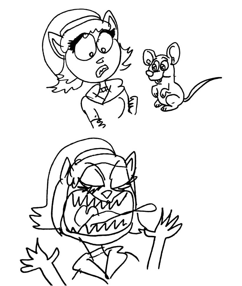 Drea Mouse Rigoanimate Kitty Katswell screams of Mouse by RowserlotStudios1993 on DeviantArt