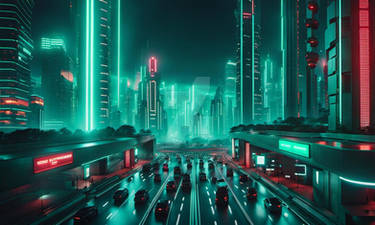 Futuristic City Landscape 010