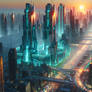 Futuristic City Landscape Advanced 003