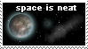 Space Is Neat Stamp by deadspaceheart