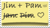 jim plus pam equals pim no jam