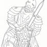 Helm Knight's Line Art