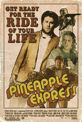 Pineapple Express retro poster