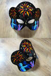 New Year Firework leather mask by ShadowFoxLeatherwork