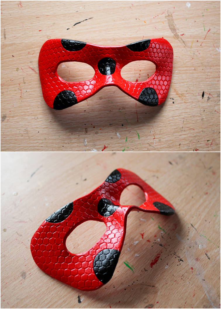 Shadow Masks Ladybug Miraculous Ladybug leather mask by ShadowFoxLeatherwork on DeviantArt