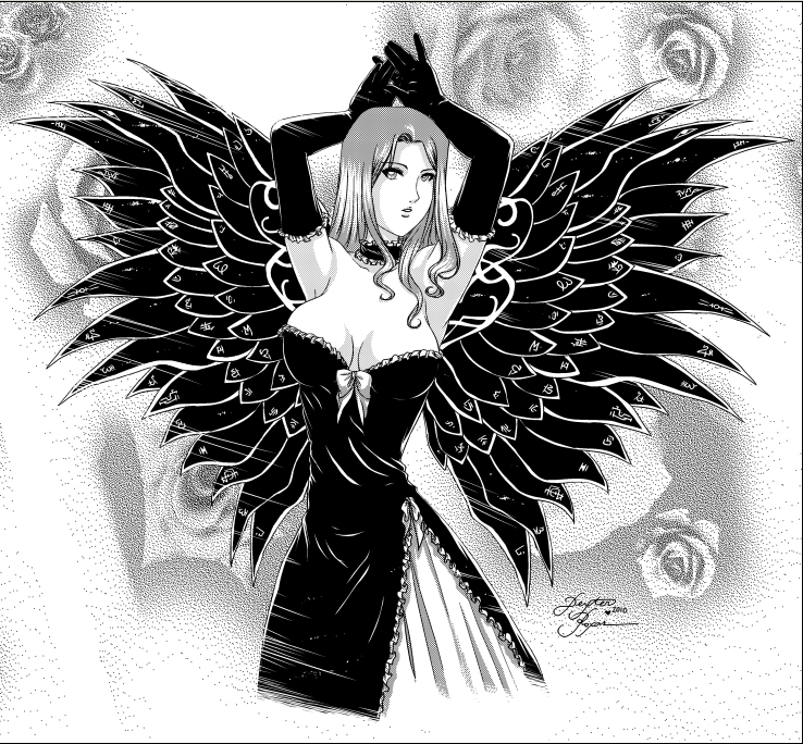 gothic angel drawings