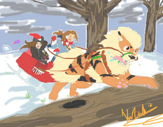 A PokeChristmas Sleigh Ride w Kay n Sookie