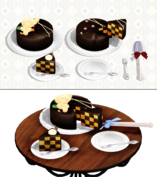 Snack Mmd Chocolate Cake MMD DL by mmdspot on DeviantArt