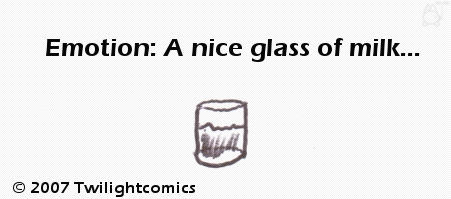 Emoticon: A nice glass of milk