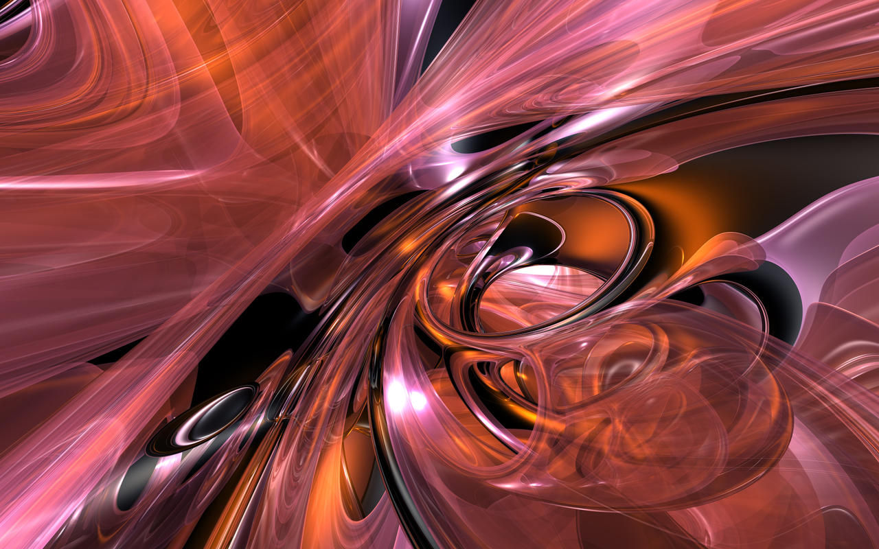 Orange Swirling - Wide