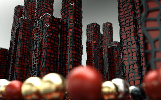 Towers and spheres 1 - Octane by Ingostan