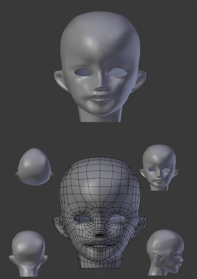 Face model Render Layout by lehdsacri on DeviantArt