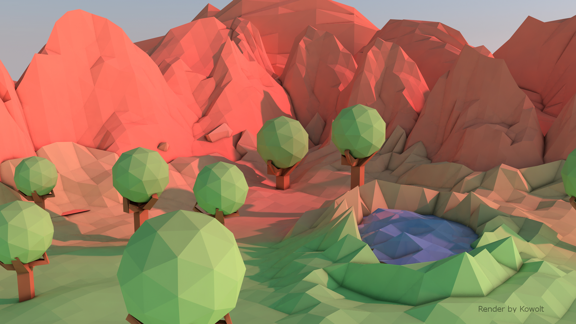 Low Poly World V2 [C4D]