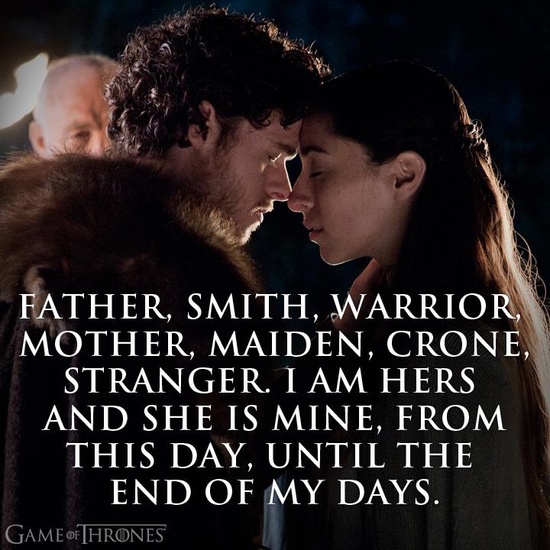 Game of Thrones Wedding Vows