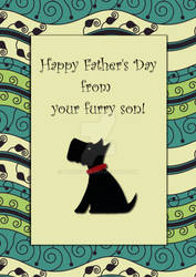 Happy Father's Day Black Dog