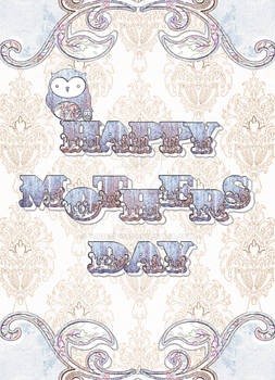 Pastel Owl Mother's Day Card