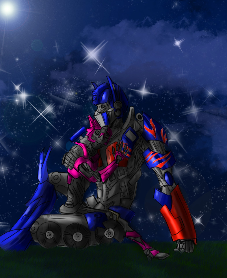 Optimus and Elita-one