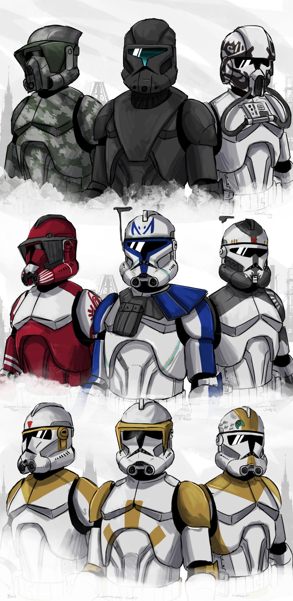 Clone Troopers by SH-Illustration on DeviantArt