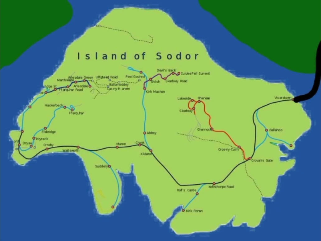 Map Of Sodor by Mcgraffins1826 on DeviantArt