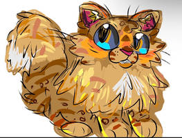 Simple drawing of a cat