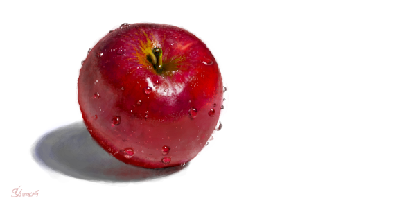 Red apple on a transparent background. by PRUSSIAART on DeviantArt