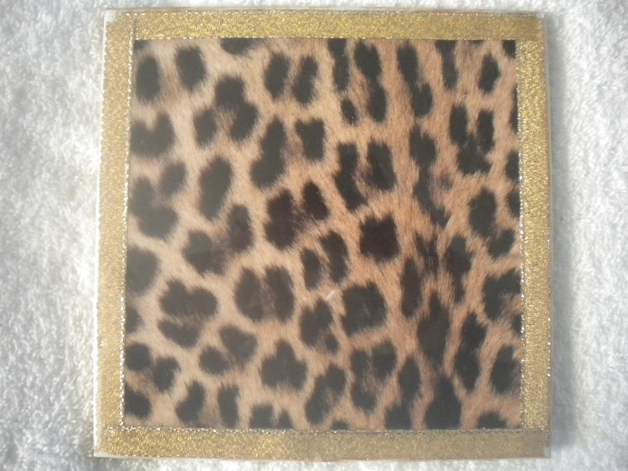 Leopard Print Waterproof 6x6 Tile Trivet