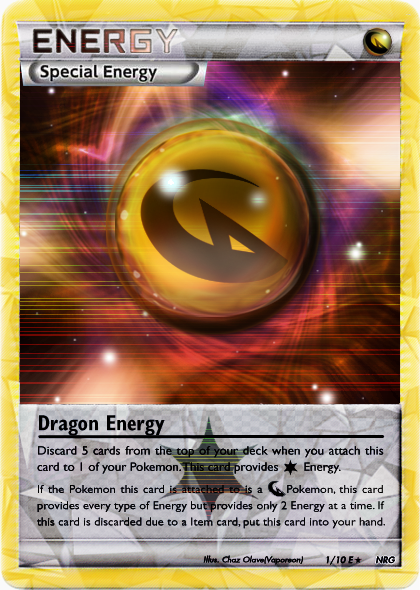 pokemon dragon energy card HOLO Dragon Energy Pokemon Card